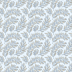 Seamless pattern decorative branches