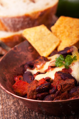 Chili Con Carne in einer Schüssel