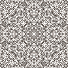 Seamless pattern with mosaic lace ornament