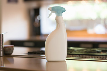 Cleaning home with green cleaning products