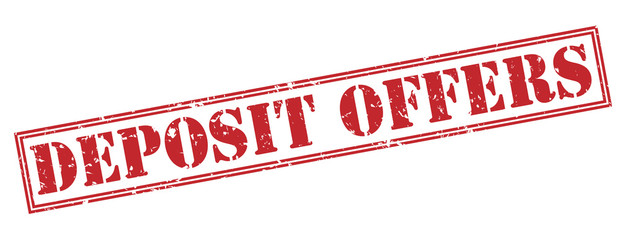 deposit offers red stamp on white background