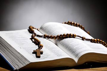 Holy Bible and Rosary