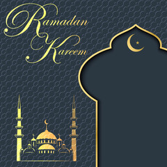 Ramadan Kareem greeting card