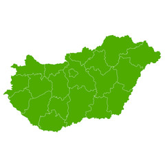 ハンガリー　地図　国　アイコン