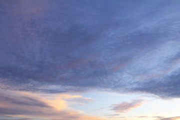 Natural background of the colorful sky and cloud, During the time sunrise and sunset