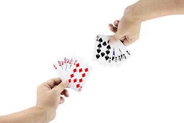 The battle of diamond and spade