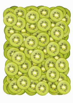 Slices of Kiwi fruit