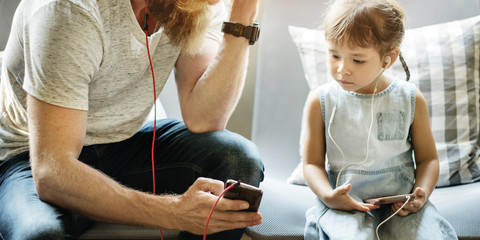 Parenting Father Daughter Bonding Happiness Concept