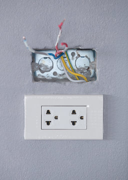 new Electric Wall Socket with Wall Plate