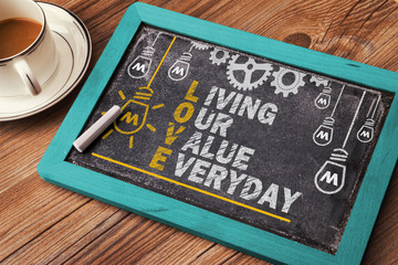 Love Acronym: living our value everyday