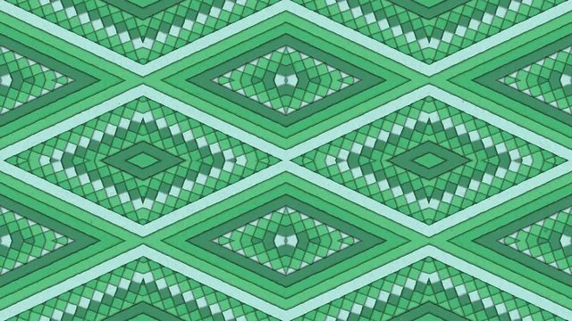 Kaleidoscopic Shapes Stripes and Rhombus Colorful Seamless Looping Background