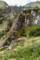 Canyon of Toachi river near Quilotoa crater, Ecuador