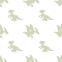 seamless pattern of cartoon Dino