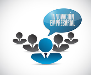 business innovation team work sign in Spanish