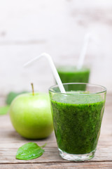 smoothie. selective focus 