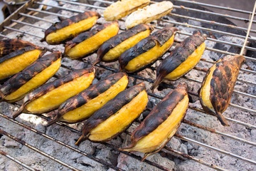 Banana grilled