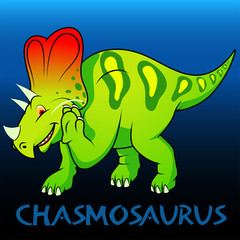 Chasmosaurus cute character dinosaurs