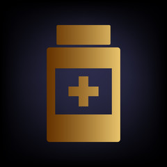 Medical container sign