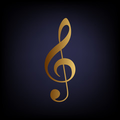 Fototapeta premium Music violin clef sign