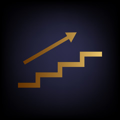 Stair with arrow