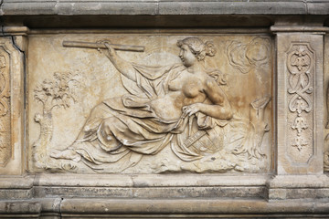 Allegory Bas-Relief Artus Court Gdansk Poland