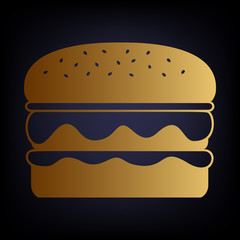 Burger simple icon