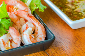 Shrimp salad seafood
