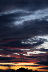 Fototapeta premium Sunset over Sofia