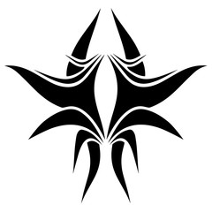  tribal tattoo.illustration without transparency.