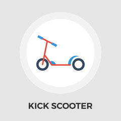 Scooter child vector flat icon