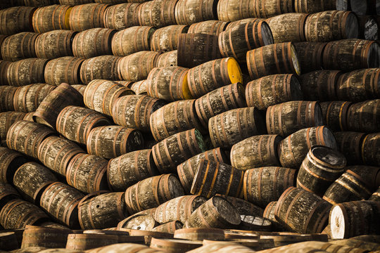 Stack of barrels