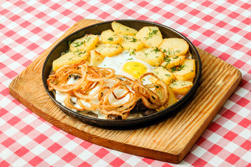 potatoes with egg