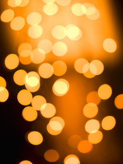 cluster of yellow illuminated lights.