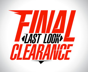 Last look final clearance
