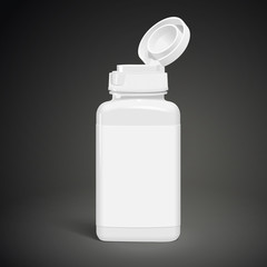 blank medicine bottle