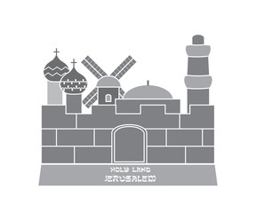 Silhouette of the Old City of Jerusalem
