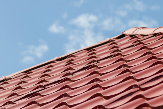 roof covered with metal tile