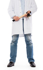 Evil medic holding a small axe