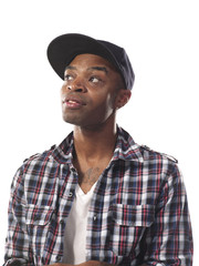 view of a man looking away.