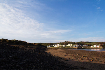 Obraz premium View from the beach at Bude in Cornwall