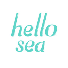 Hello sea vector