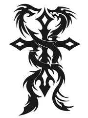 crosses crucifix. religious design elements