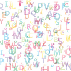 Vector Abstract Alphabet background