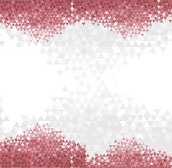 Abstract red Triangle pattern. Geometric abstract texture. Vector background.