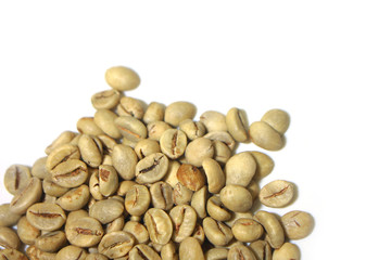 Fototapeta na wymiar Raw Coffee Beans