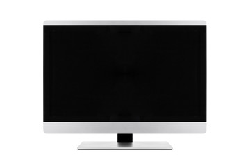 TV flat screen lcd, plasma realistic tv mock up. Black HD monito