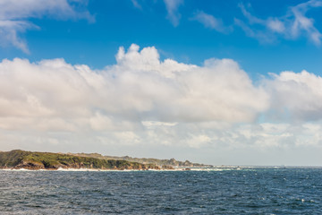 New Zealand scenic coastline landscape