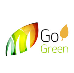 Go green. Leaf nature concept