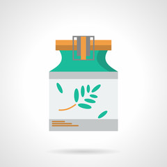 Herbal tincture flat color vector icon
