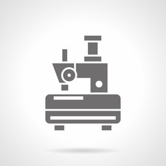 Fototapeta premium Single-thread sewing machine glyph vector icon